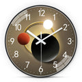 1 Planet Orbit Wall Clock, 8-12inch Round Silent Non-Ticking Timekeeping Wall Clocks, Aa Battery-Powered Clock, Suitable for Living Room, Study, Office, Bedroom, Ideal Gift for Mother, Gift for Friends, Valentine's Day, Mothe