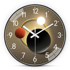 1 Planet Orbit Wall Clock, 8-12inch Round Silent Non-Ticking Timekeeping Wall Clocks, Aa Battery-Powered Clock, Suitable for Living Room, Study, Office, Bedroom, Ideal Gift for Mother, Gift for Friends, Valentine's Day, Mothe