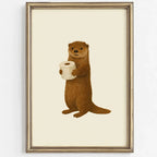 Bubble Bath Wall Art Animal Poster (No Frame)