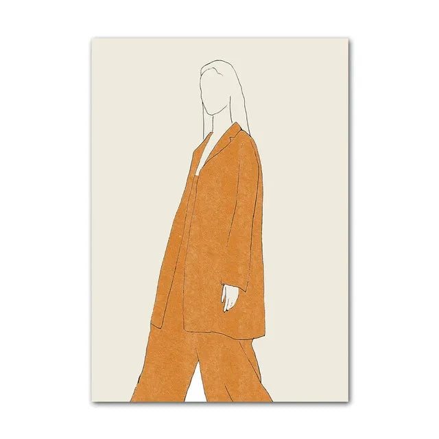 Minimalism Abstract Nature Geometric Wall Art Poster (No Frame)
