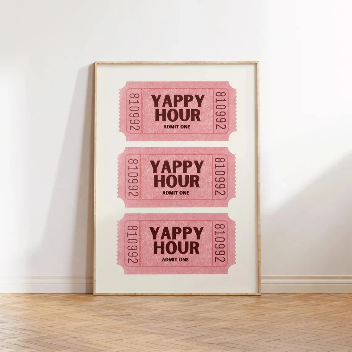 Simple Trendy Text Printing Poster (No Frame)