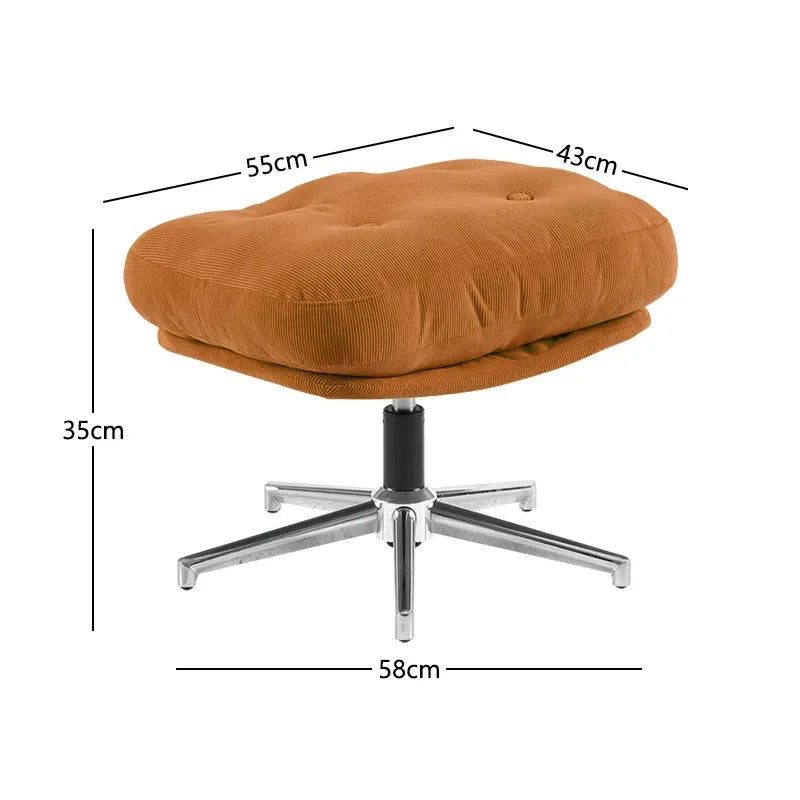 Bauhaus Red Lounge Rotating Sofa Chair
