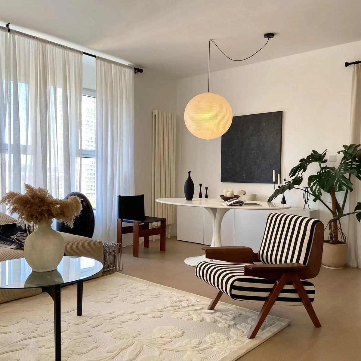Mid-Century Inspired Solid Wood Bird Sofa Chair