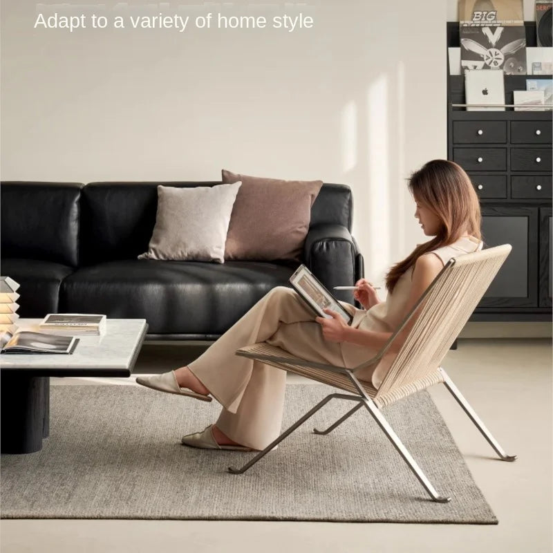 Bauhaus Single Lounge Woven Chair