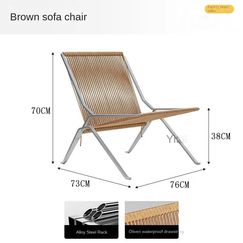 Bauhaus Single Lounge Woven Chair