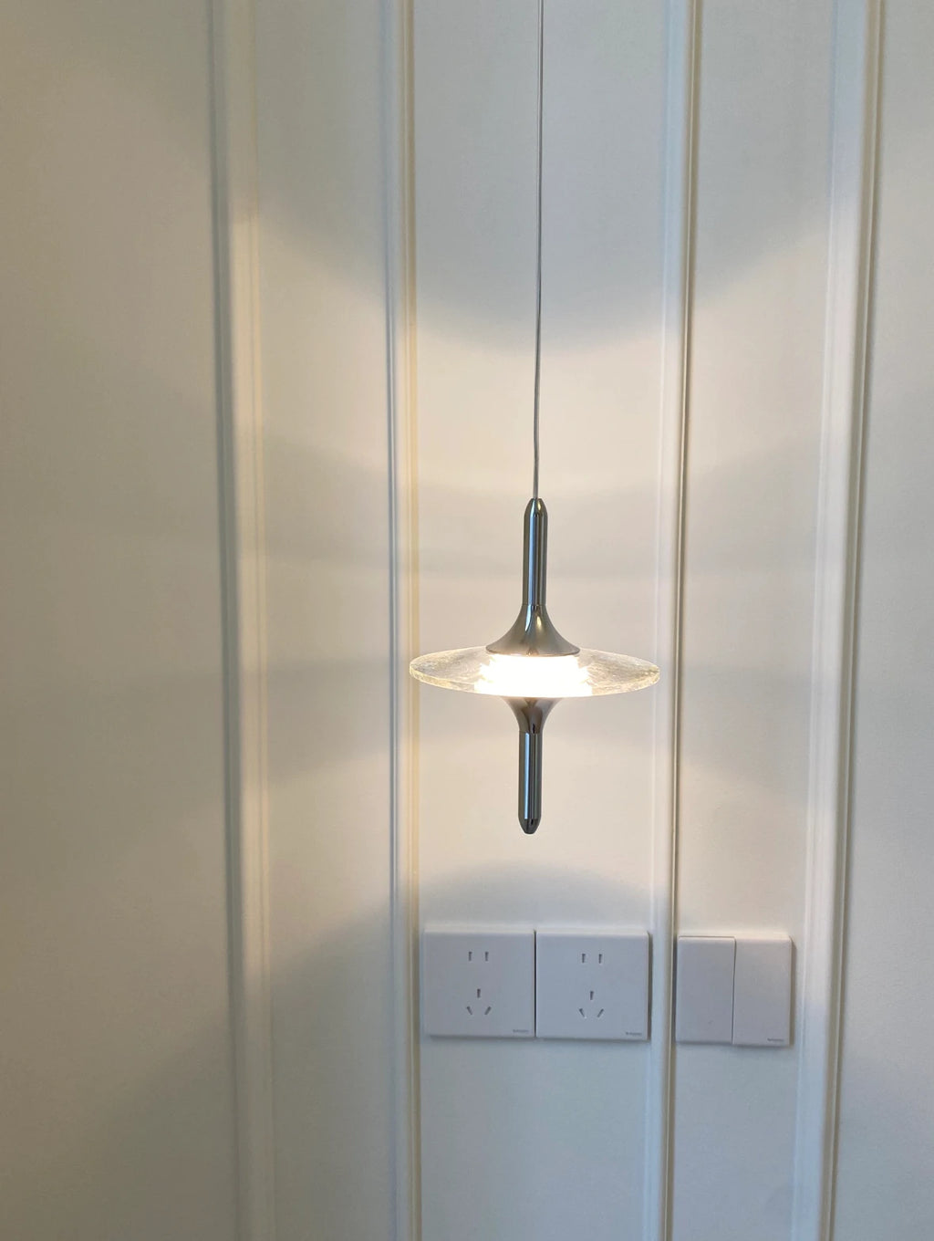 Modern Light Water Ripple Glass Hanging Lamp