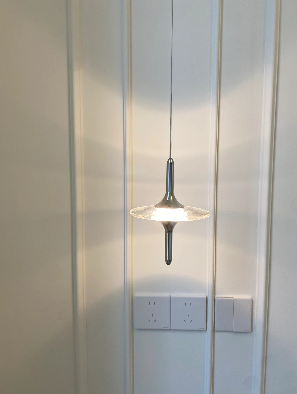 Modern Light Water Ripple Glass Hanging Lamp