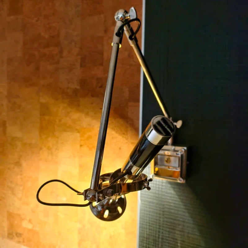 American Novelty Chrome Metal Wall Lamp