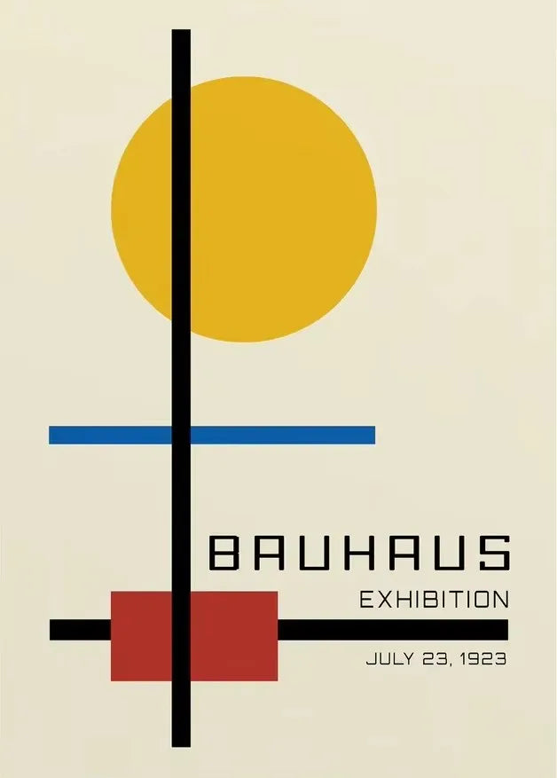 Bauhaus Abstract  Pop Art Geometric Poster (No Frame)