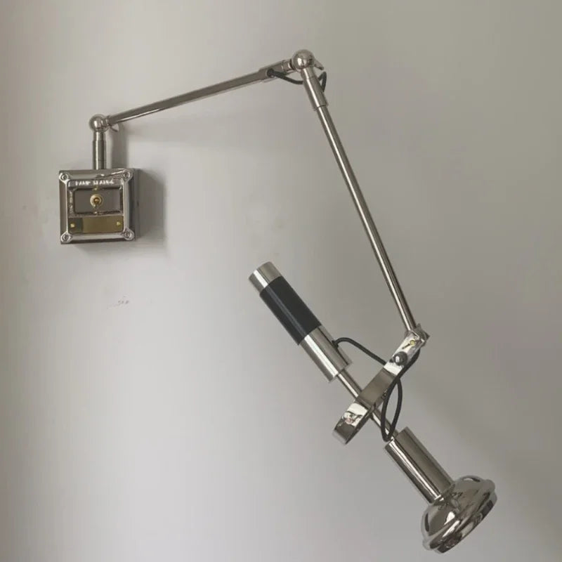 American Novelty Chrome Metal Wall Lamp