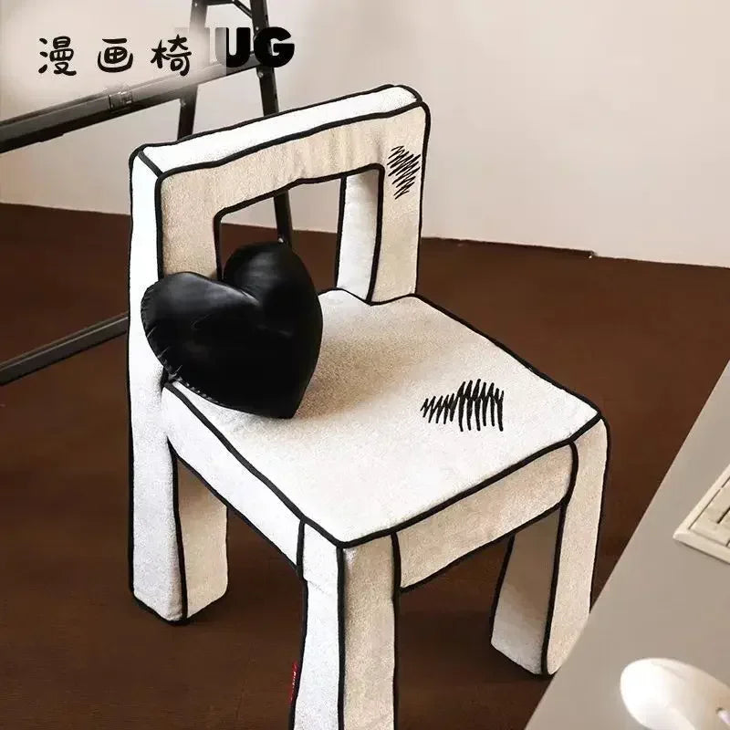 Wabi-sabi Style Cartoon Love Chair