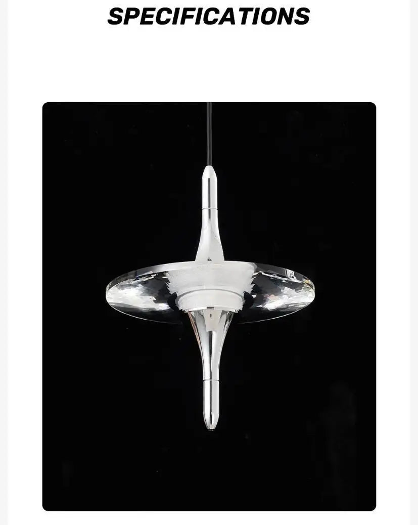 Modern Light Water Ripple Glass Hanging Lamp