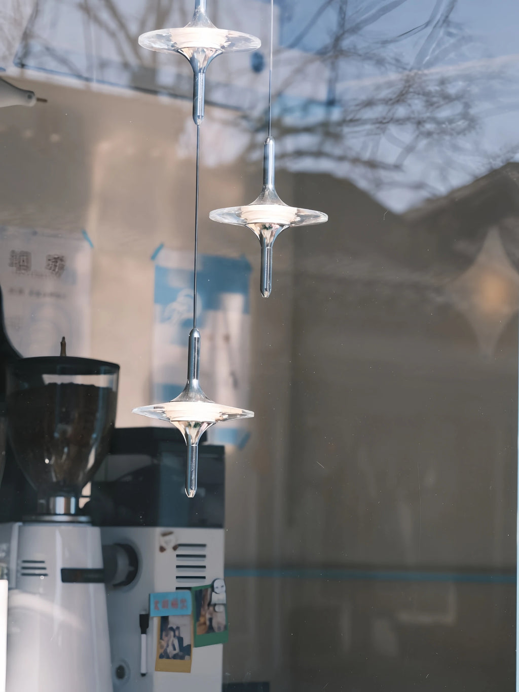 Modern Light Water Ripple Glass Hanging Lamp