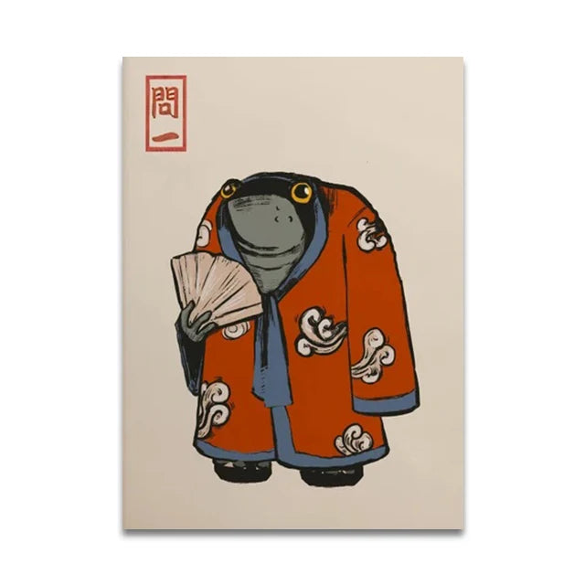 Japanese Vintage Music Canvas Wall Art Print Poster (No Frame)