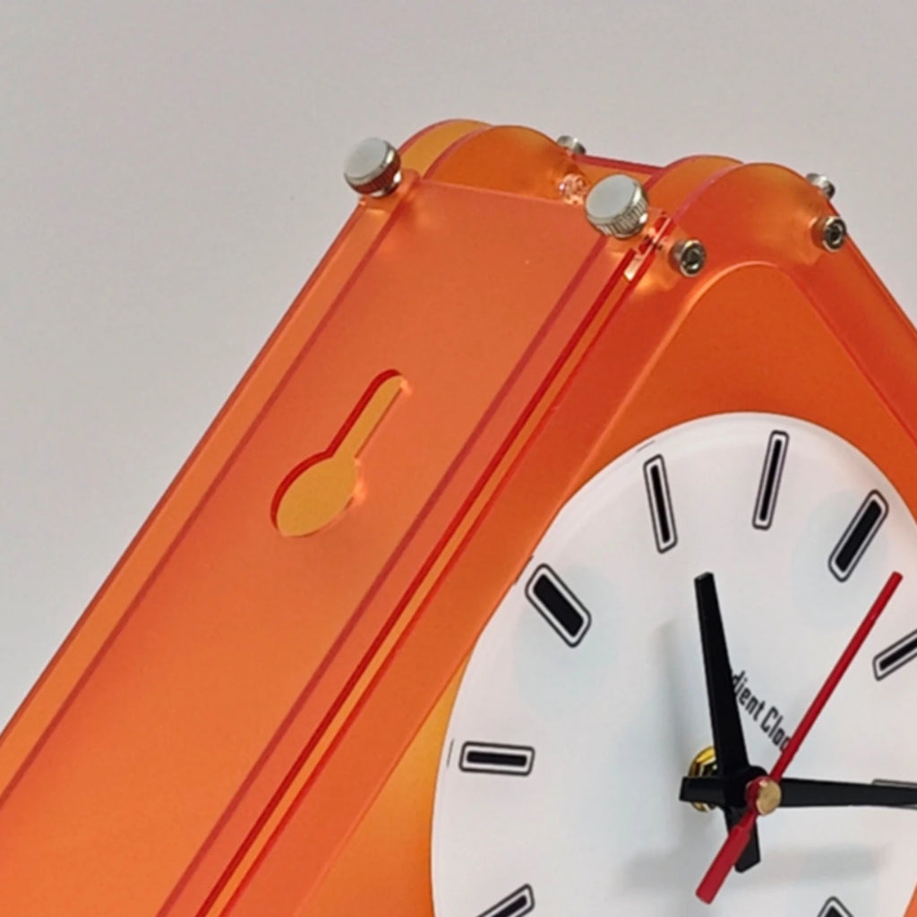 Double Sided Corner Wall Clock Minimalist Style Timepiece House Decoration Easy to Install