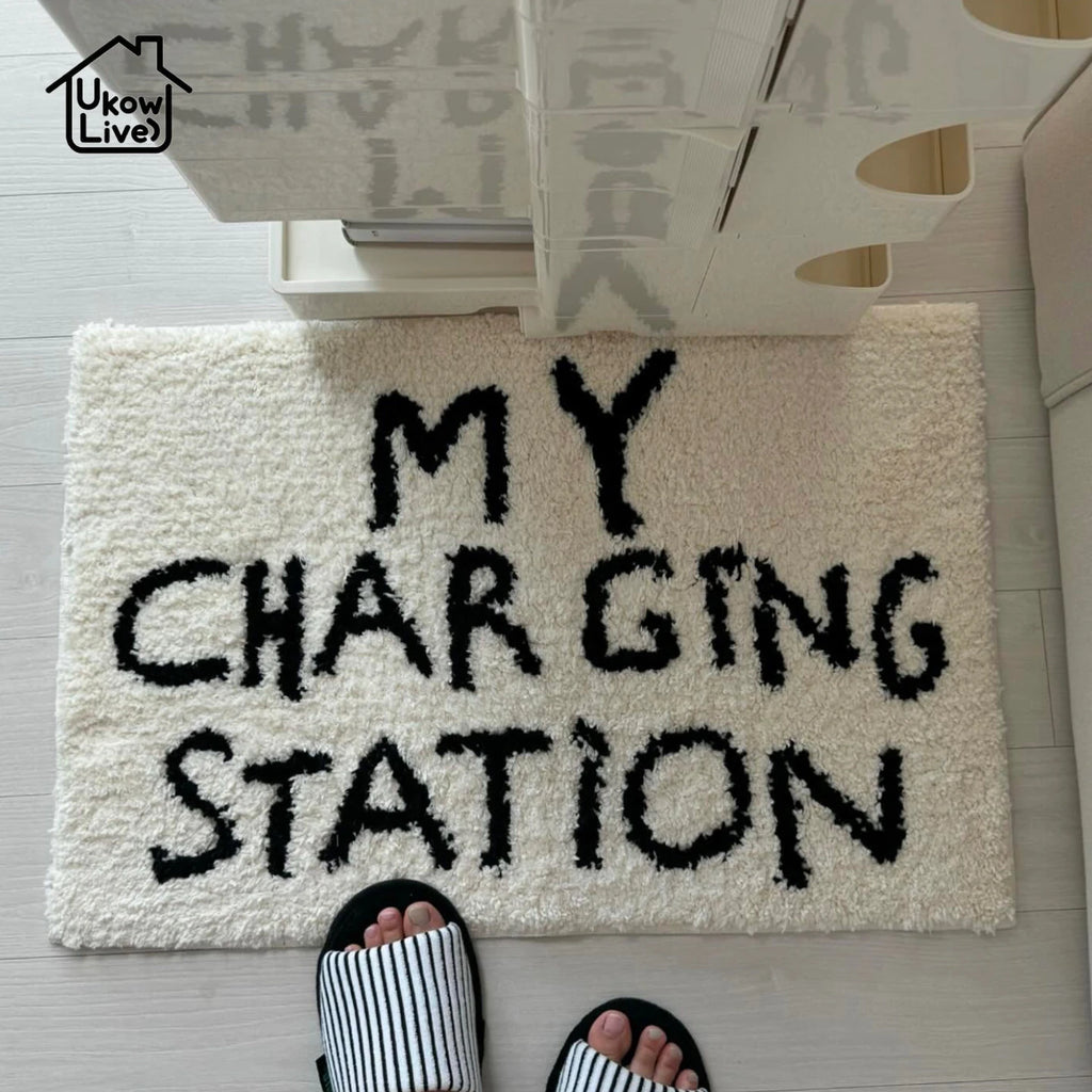 Minimalist Lettering Rug