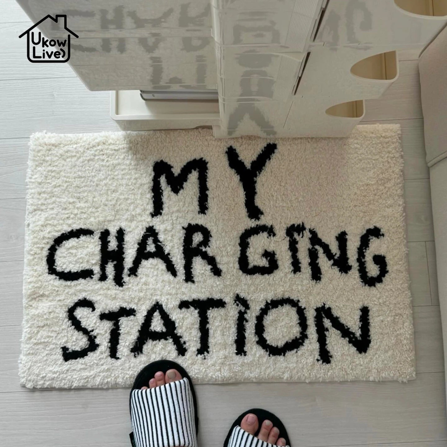 Minimalist Lettering Rug