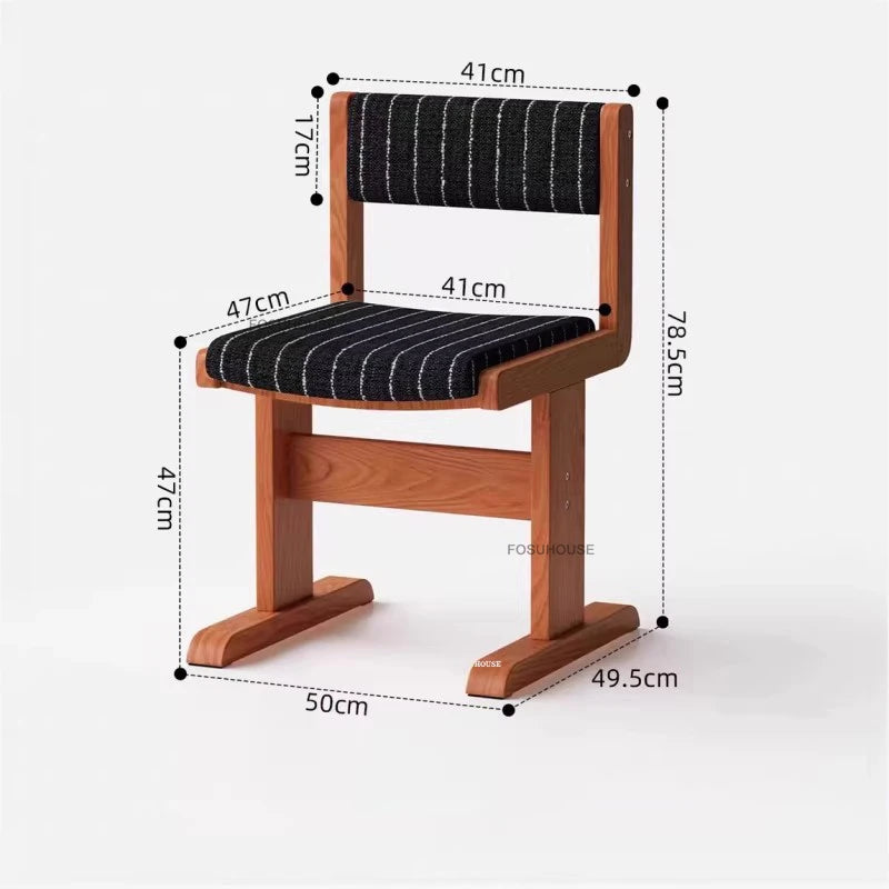 Home Retro Fabric Saddle Chair