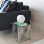 Modern Stainless Steel Wire Frame End bedside Table