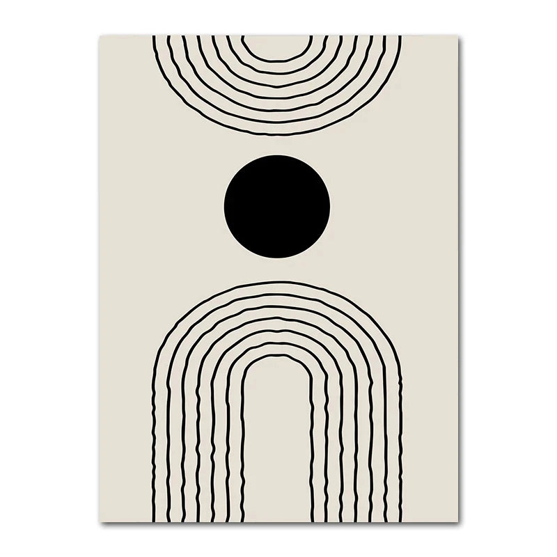 Abstract Bohemia Line Prints Poster (No Frame)
