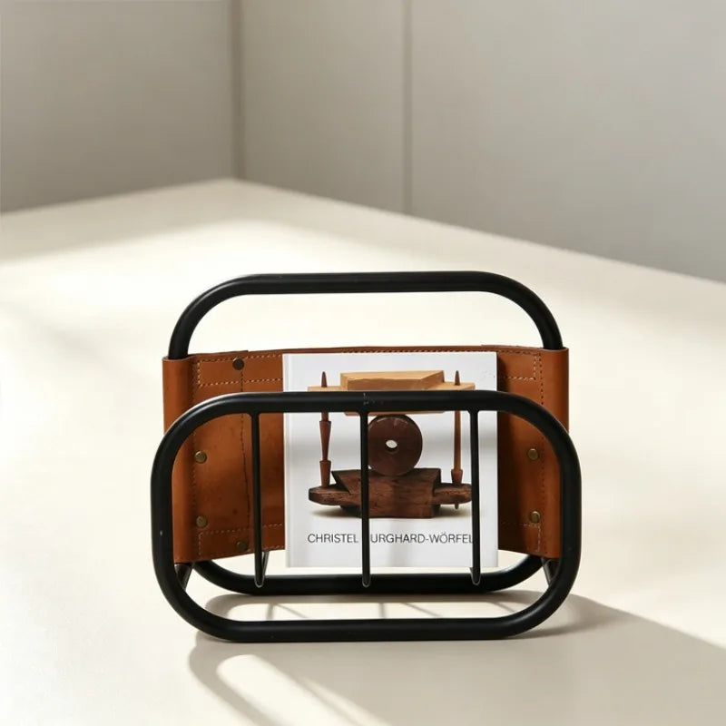 Modern Leather Sling Magazine Holder