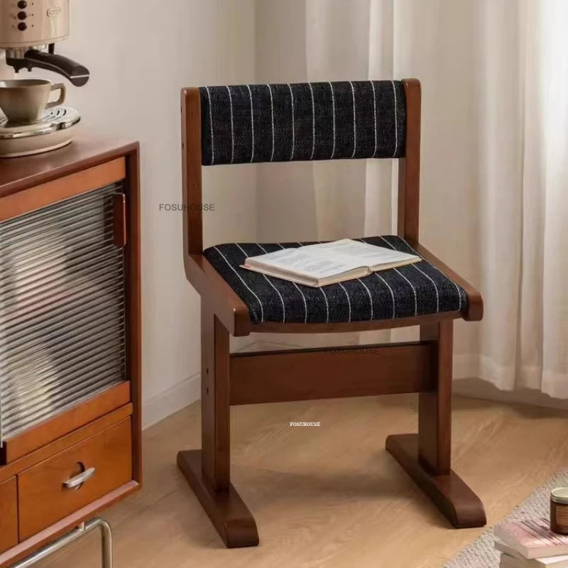 Home Retro Fabric Saddle Chair