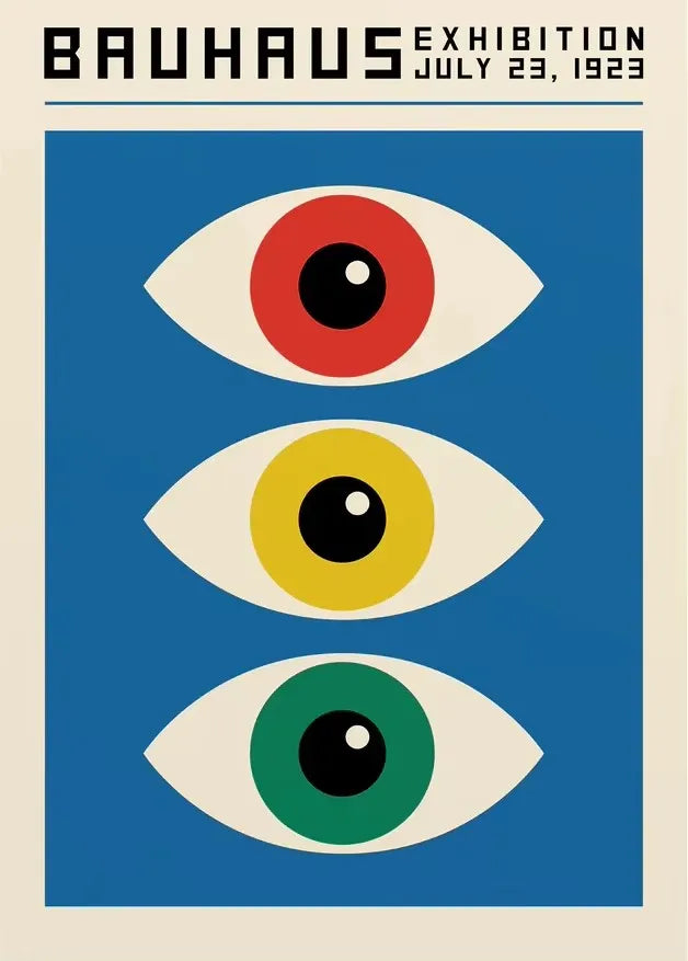 Bauhaus Abstract  Pop Art Geometric Poster (No Frame)