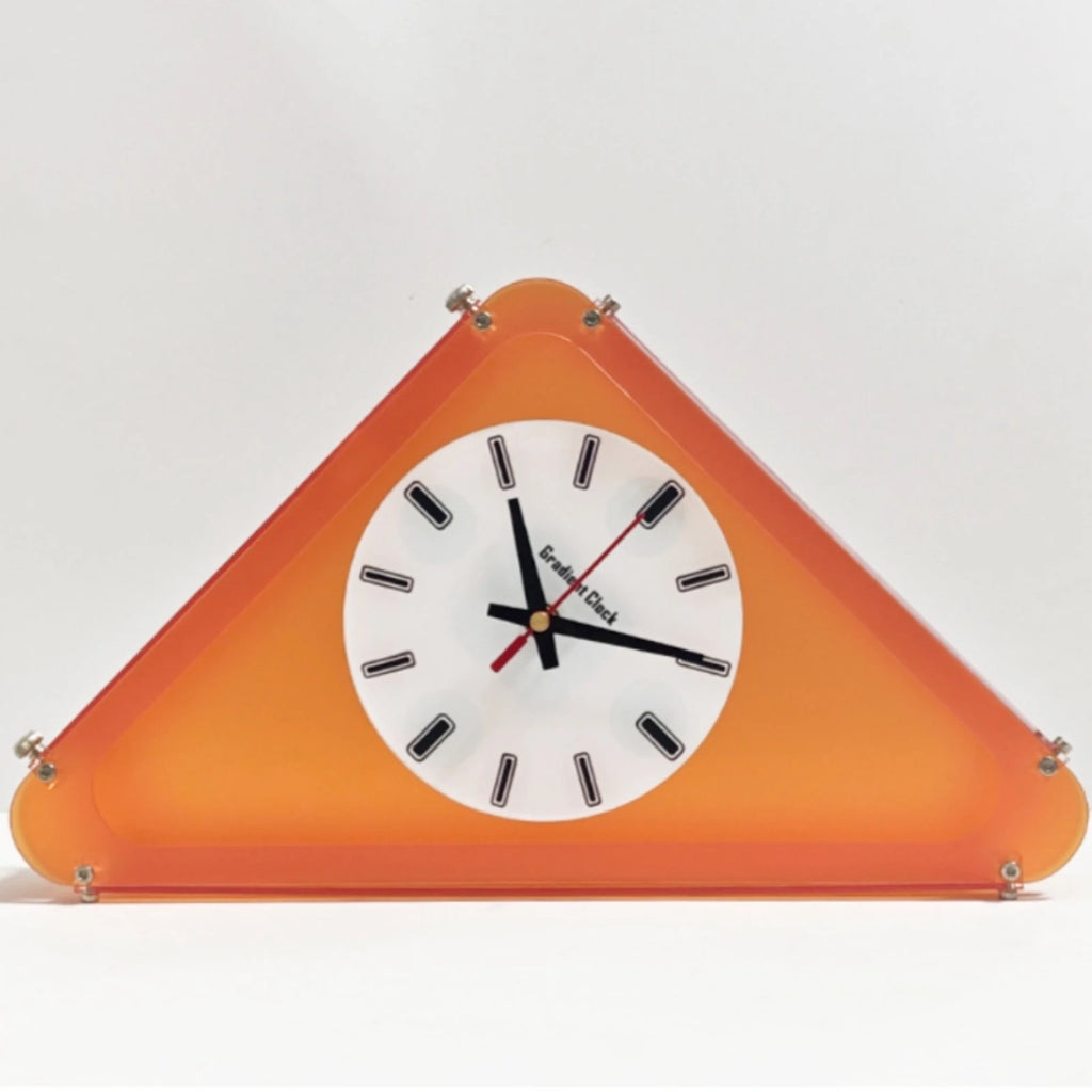 Double Sided Corner Wall Clock Minimalist Style Timepiece House Decoration Easy to Install