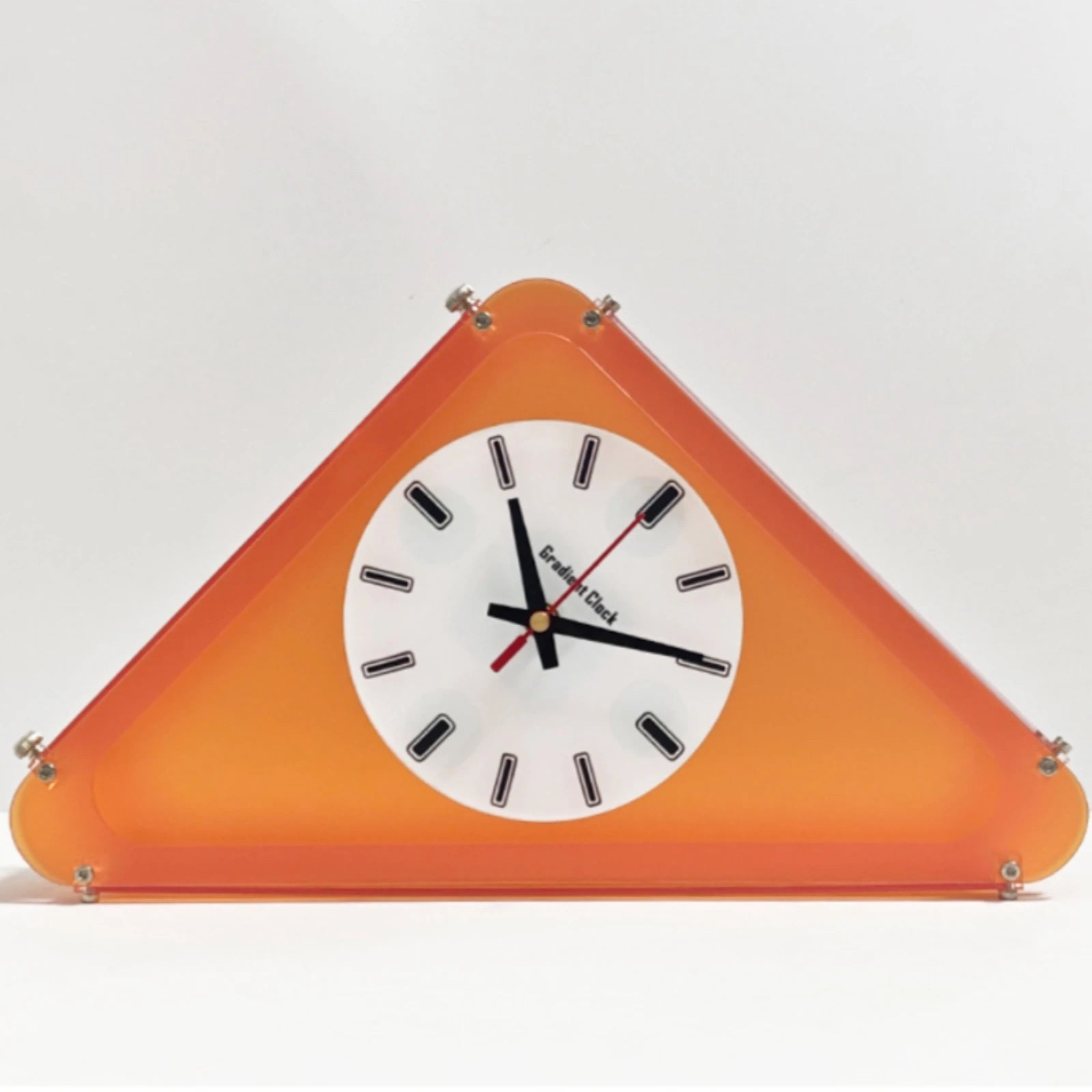 Double Sided Corner Wall Clock Minimalist Style Timepiece House Decoration Easy to Install