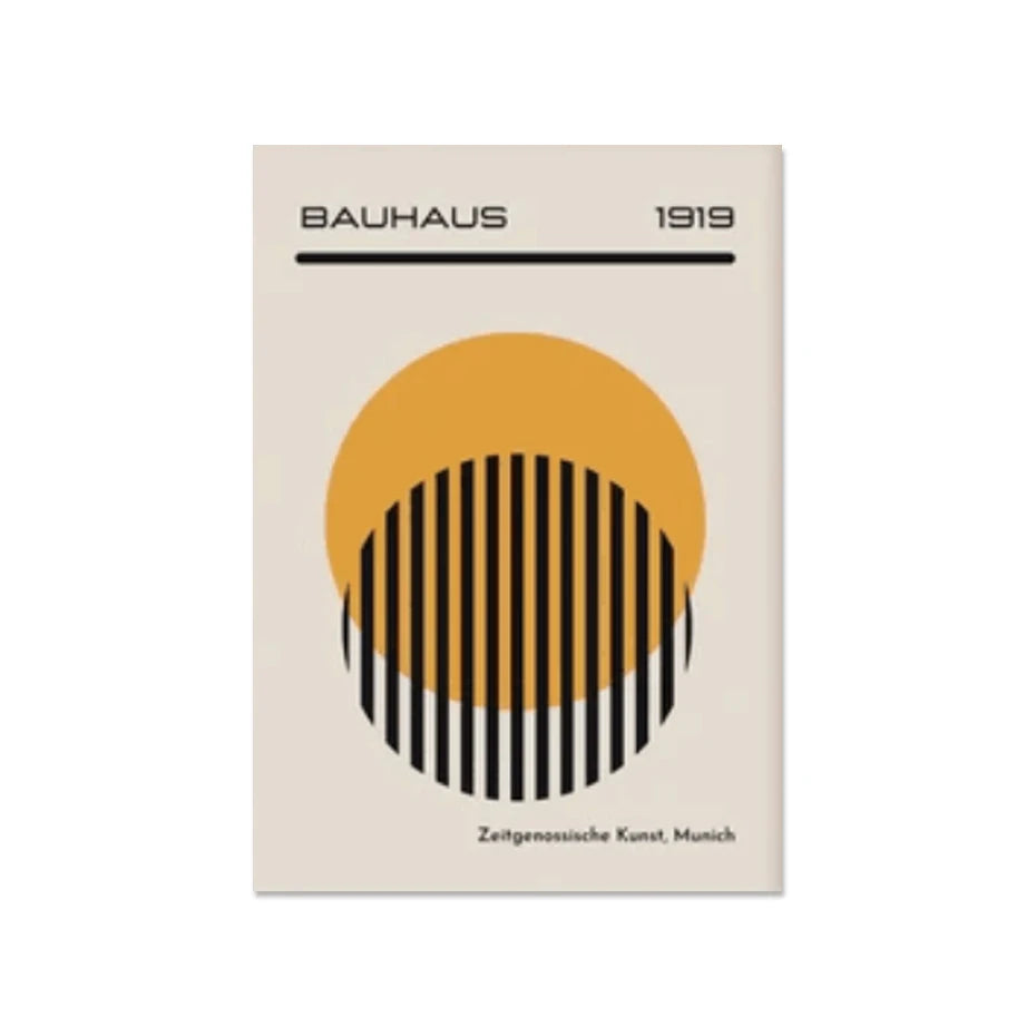 Bauhaus Abstract Modern Geometric Posters (No Frame)