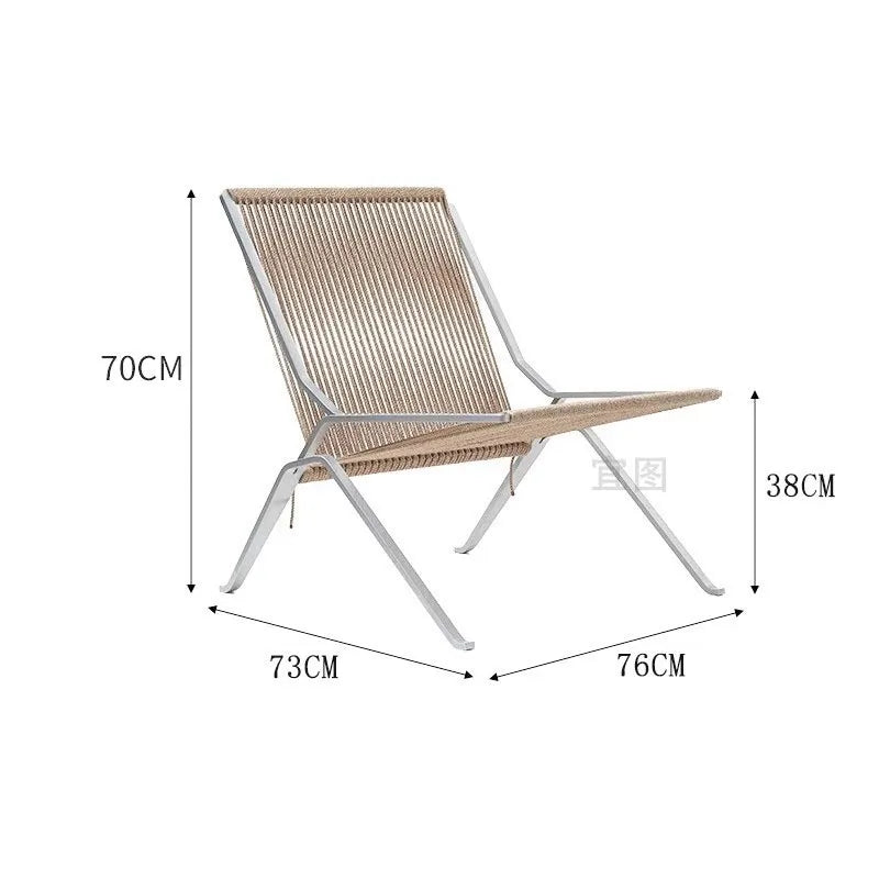Bauhaus Single Lounge Woven Chair
