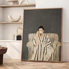 Emerald Abstract Woman Art Poster (No Frame)