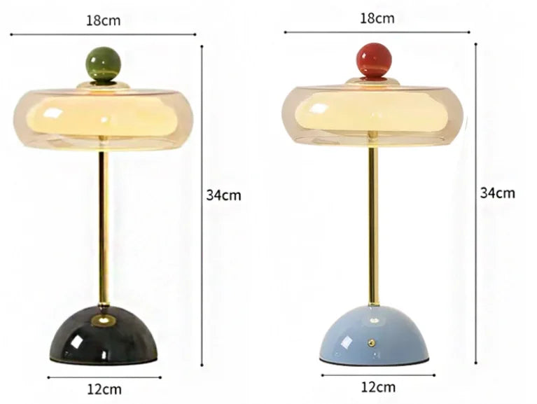 DoLife Store Retro Style Light Luxury High-end Glass Table Lamp 2026 New French Medieval Bedroom Bedside Lamp Charging Model
