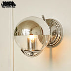 Chrome Glass Wall Sconce