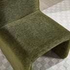 Chenille Accent Curve Chair