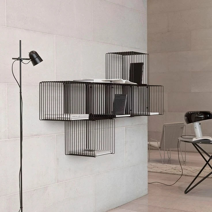 Modern Stainless Steel Wire Frame End bedside Table