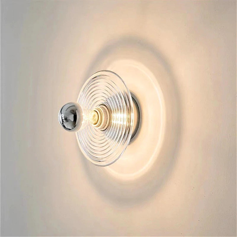 Modern Glass Flush Mount Light