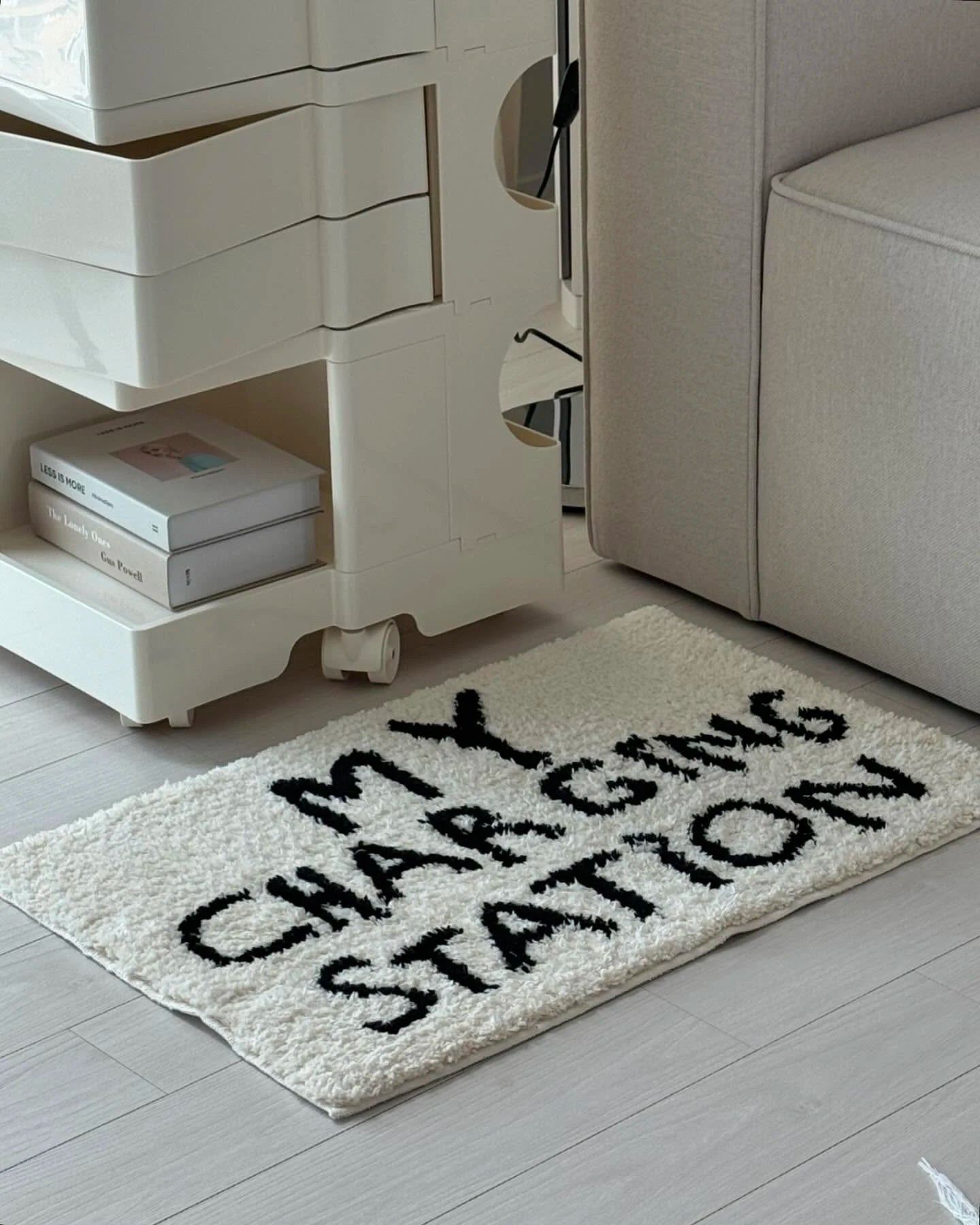 Minimalist Lettering Rug