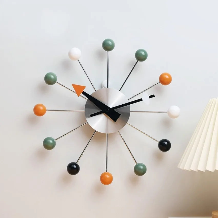 Pop Color Ball Silent Wall Clocks