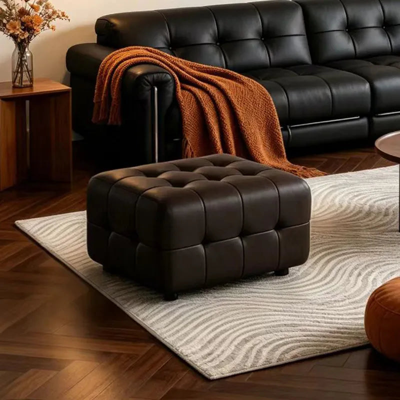 Light Luxury Ecological Leather Stool