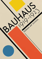 Bauhaus Abstract  Pop Art Geometric Poster (No Frame)