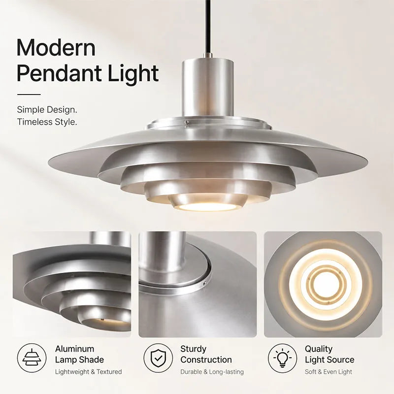 Modern Aluminum Pendant Light