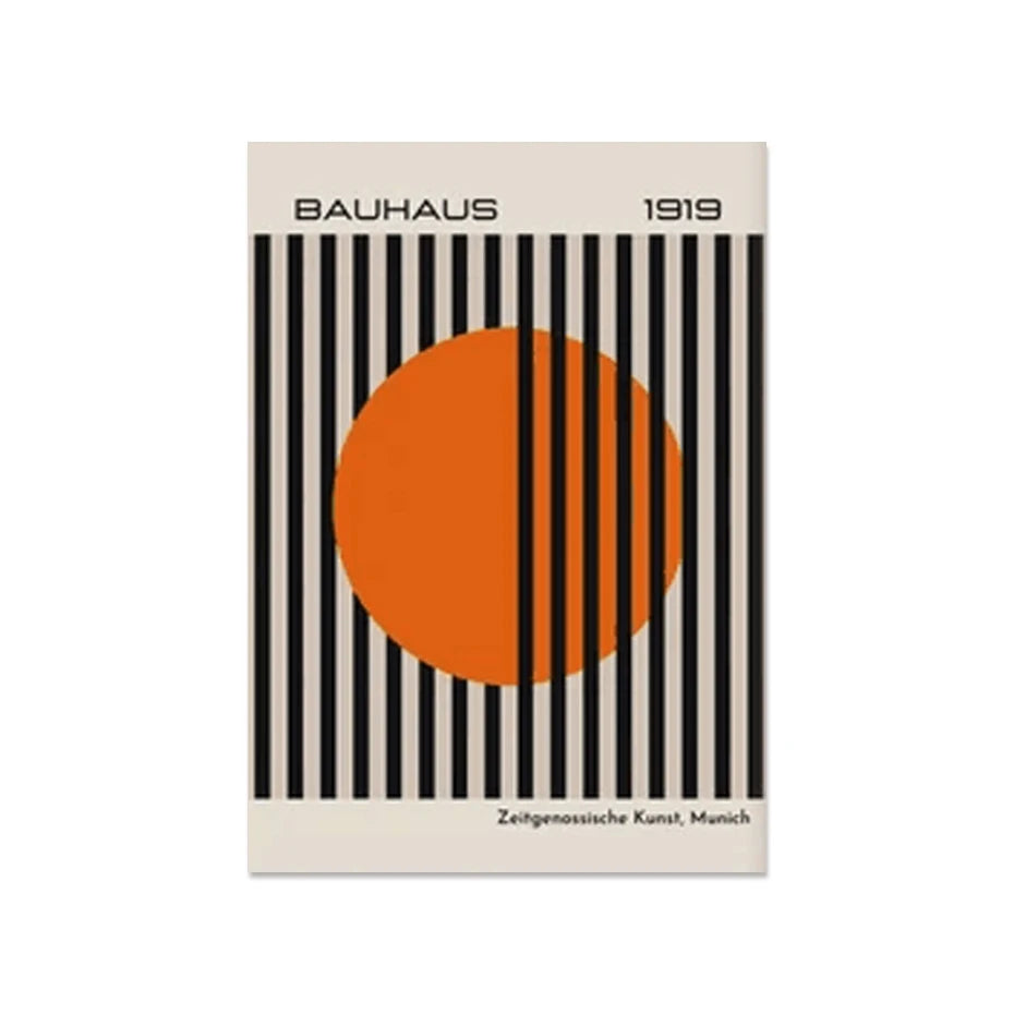 Bauhaus Abstract Modern Geometric Posters (No Frame)