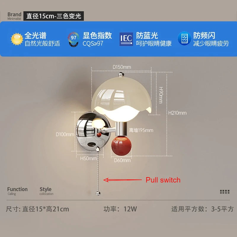 Full Spectrum Eggshell Wall Lamp