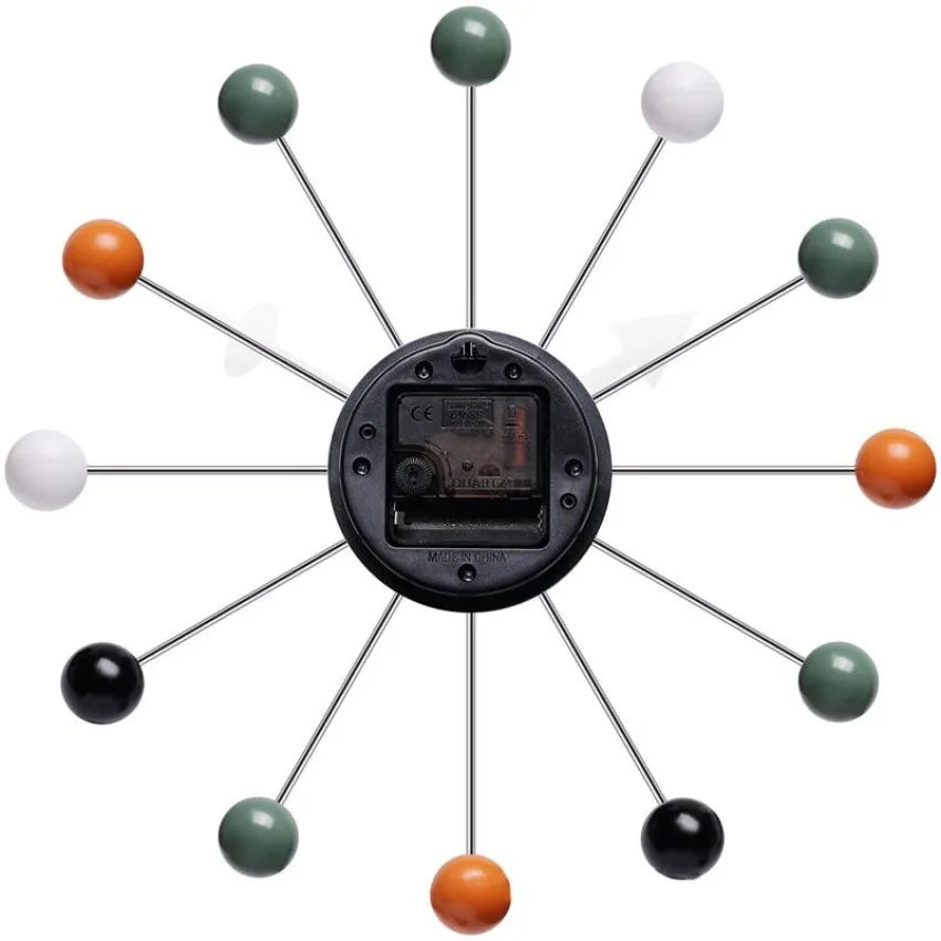 Pop Color Ball Silent Wall Clocks