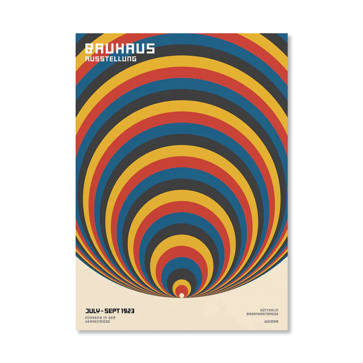 Bauhaus Abstract  Pop Art Geometric Poster (No Frame)