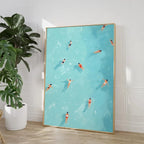 Summer Swimming Wall Art Print Poster (No Frame)