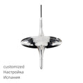Modern Light Water Ripple Glass Hanging Lamp