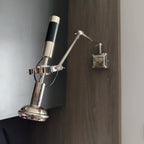 American Novelty Chrome Metal Wall Lamp