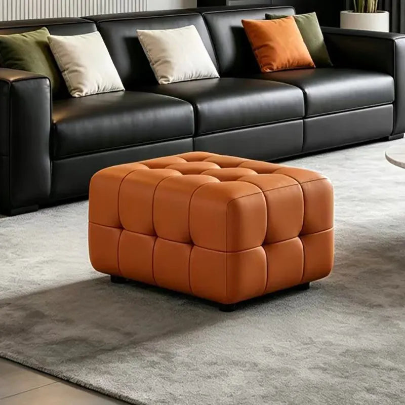 Light Luxury Ecological Leather Stool